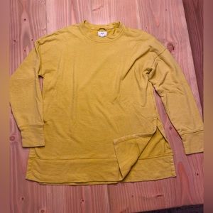 Aerie Sweatshirt Tunic Size S, mustard color